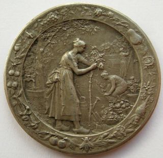 France Silver Agriculture Medal By Dubois 41,  5mm 32,  8gr