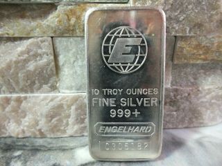 Engelhard 10 Oz Silver Bar (8 Available)