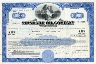 1977 Standard Oil Bond Certificate