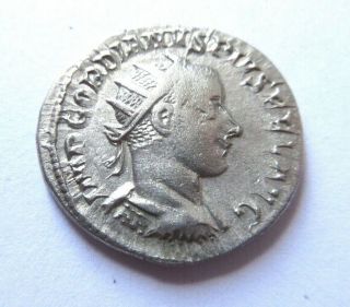 Silver - Antoninian Of Gordianus Iii.  Rv.  Pax Walking Left