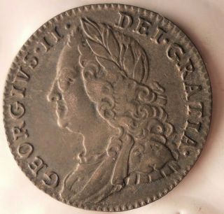 1758 Great Britain 6 Pence - Xf,  Awesome Coin - Worldwide - Hv24