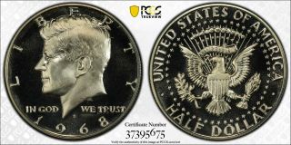 1968 - S Proof Kennedy Half Dollar Pcgs Pr68cam - Bon