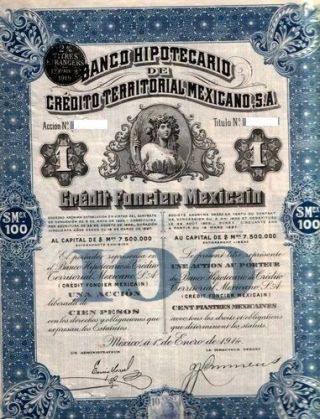 " Queen Elizabeth " Banco Hipotecario De Credito Territorial Mexicano