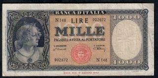1000 Lire From Italy 1947