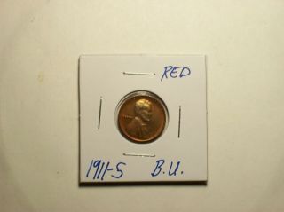 1911 - S Unc.  Wheat Penny Found At Estate