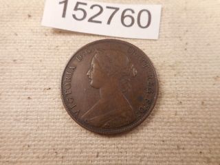 1861 Great Britain Half Penny Collector Grade Album Coin - 152760