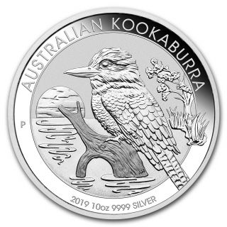 2019 Australia 10 Oz Silver Kookaburra Bu - Sku 171692