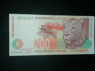 1994 South Africa 200 Rand - Signed By Chris Stals 0556229