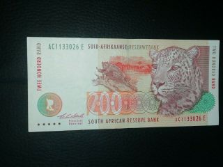 1994 South Africa 200 Rand - Signed By Chris Stals 1133026