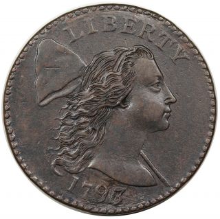 1794 Liberty Cap Large Cent,  S - 24,  Date Altered To 1793,  Re - Engraved Detail