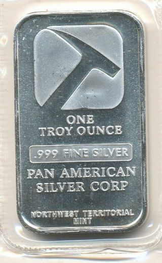 1 oz Pan American Silver Bars (. 999 Pure) - Sheet of 10 Bars - U.  S.  Made 3