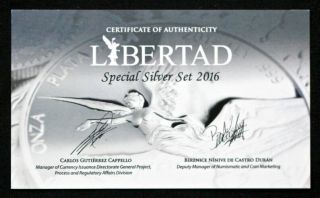 2016 Mexico Silver Reverse Proof Libertad Set - NGC PF69 & PL70 Early Releases 7