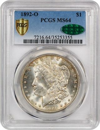 1892 - O $1 Pcgs/cac Ms64 - Morgan Silver Dollar