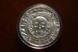 Privateer Series Ultra High Relief 2 oz.  999 Silver No Prey No Pay Pirate Round 2