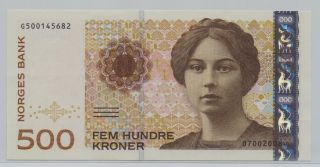 [$] Norway,  2008,  500 Kronor,  Gem Unc