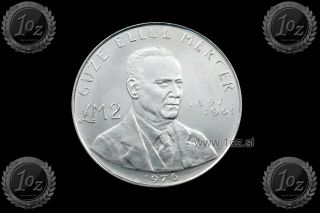 Malta 2 Liri 1976 (guze Ellul Mercer) Silver Commemorative Coin (km 40) Xf