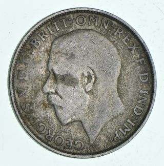 World Coin - 1922 United Kingdom 1 Florin - 10.  9g - World Silver Coin 642