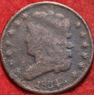 1834 Philadelphia Copper Classic Head Half Cent 13 Stars