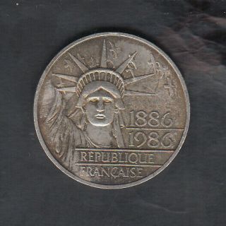 1986 France Silver 100 Francs