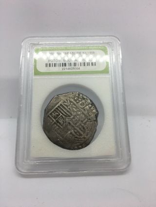 1550 Spanish Potosi Bolivia Silver 8 Reales Cob Eight Old Dollar Treasure Coin