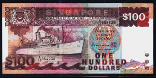 Singapore $100 Dollars Ship Series 1995 - Ef
