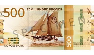 Norway 500 Krone Bill 2018 Unc