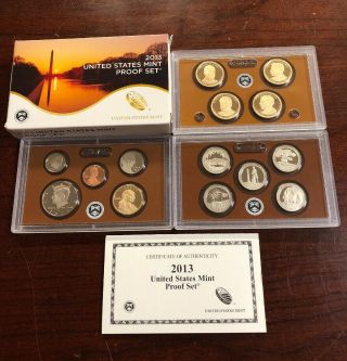 2013 United States Clad Proof Set - 14 Coin With Ogp &