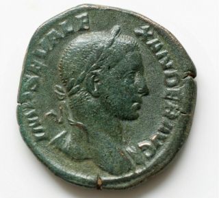Severus Alexander (ad 222 - 235).  Ae Sestertius .  Rome,  Ad 230.  Imp Sev Ale - Xand