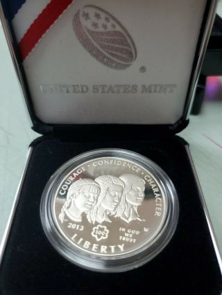 2013 Us Girls Scouts Of The Usa Cent.  Commemorative Silver Dollar - Proof