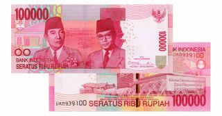 ONE MILLION INDONESIAN RUPIAH (IDR) CURRENCY - 100,  000 X 10 = 1,  000,  000 Rupiah 5