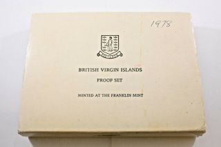 One British Virgin Isl.  Proof Set 1978 Km Ps8 W/.  925 Fine Silv.  Dollar |papers