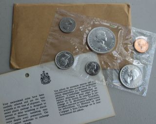 1963 Canada Proof Like 6 Coin Canadian Set 1c 5c 10c 25c 50c $1 Coins Cello K2