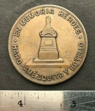 Puerto Rico 1625 - 1925,  Medalla 3er Centenario Ataque Holandes A San Juan,  Bronce