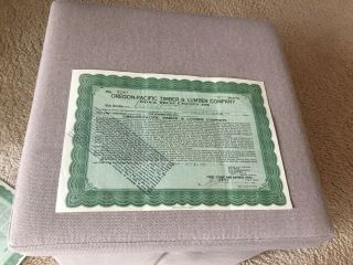 Stock Trust Certificates (6) of Oregon - Pacific Timber & Lumber Co. 2