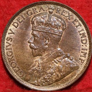 Uncirculated 1912 Canada One Cent Foreign Coin