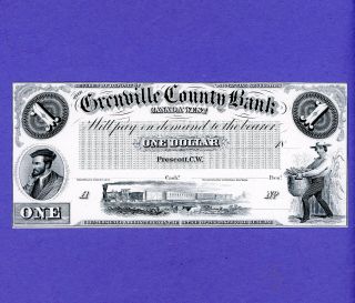 1981 $1 Canada West Grenville County Bank Prescott Cw Proof