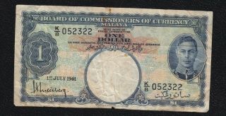 Board Of Commissiones Of Currency Maya 1 Dollar 1941