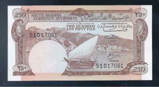 Yemen Democratic Republic,  1965,  250 Fils,  P - 1b,  Crisp Unc