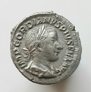 Roman Imperial Gordian Iii Ar Denarius.  2.  59gr/20mm Rome,  Ad 240.  Imp Gordianvs