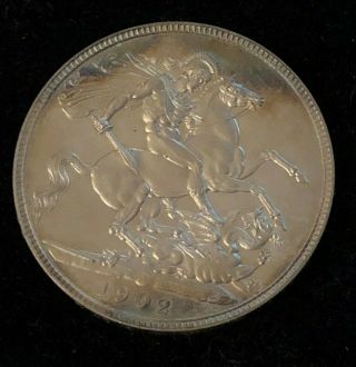 1902 Great Britian Double Florin Matte Proof Coin Toned