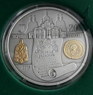 2019 08s Ukraine Coin Silver 2oz 1000 Since Rule Kyiv Prince Yaroslav Wise