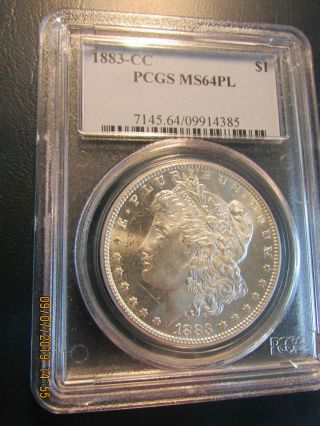 1883 Cc Morgan Silver Dollar Pcgs Ms 64 Pl
