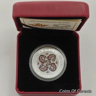 2014 Canada $10 First Nations Art - Salmon - Silver Coin w/box coinsofcanada 2