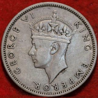 1938 Fiji 1 Shilling Clad Foreign Coin