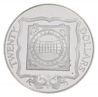 1985 British Virgin Islands 20 Dollars - World Silver Coin - 19g 130