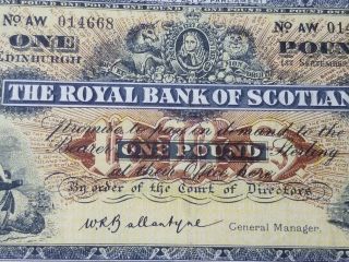 Scotland 1959 One Pound Bank Note 324b