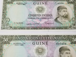 Portuguese Guinea 1971 50 Escudos Bank Notes 44