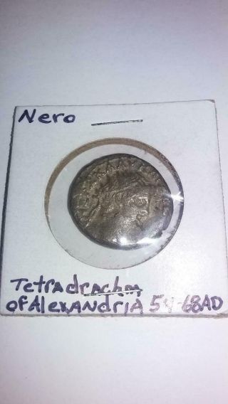 Roman Provincial Tetradrachm Of Alexandria Emperor Nero 54 - 68 Ad Serapis Bust