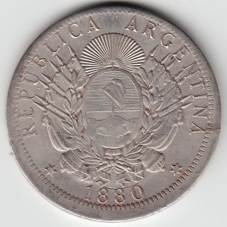 Argentina / 1 Peso (patacon) 1880 Km Pn20 - Essay Pattern
