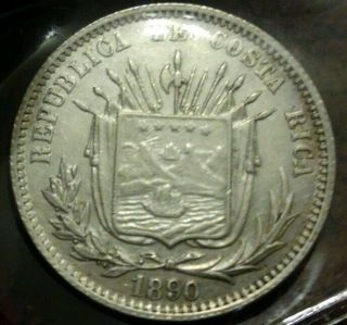1890 Costa Rica 25 Centavos